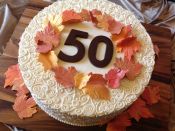50 fall cake