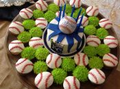 baseball cupcakes