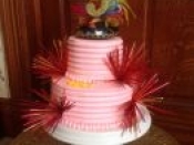 photo 3 tiered bday cake